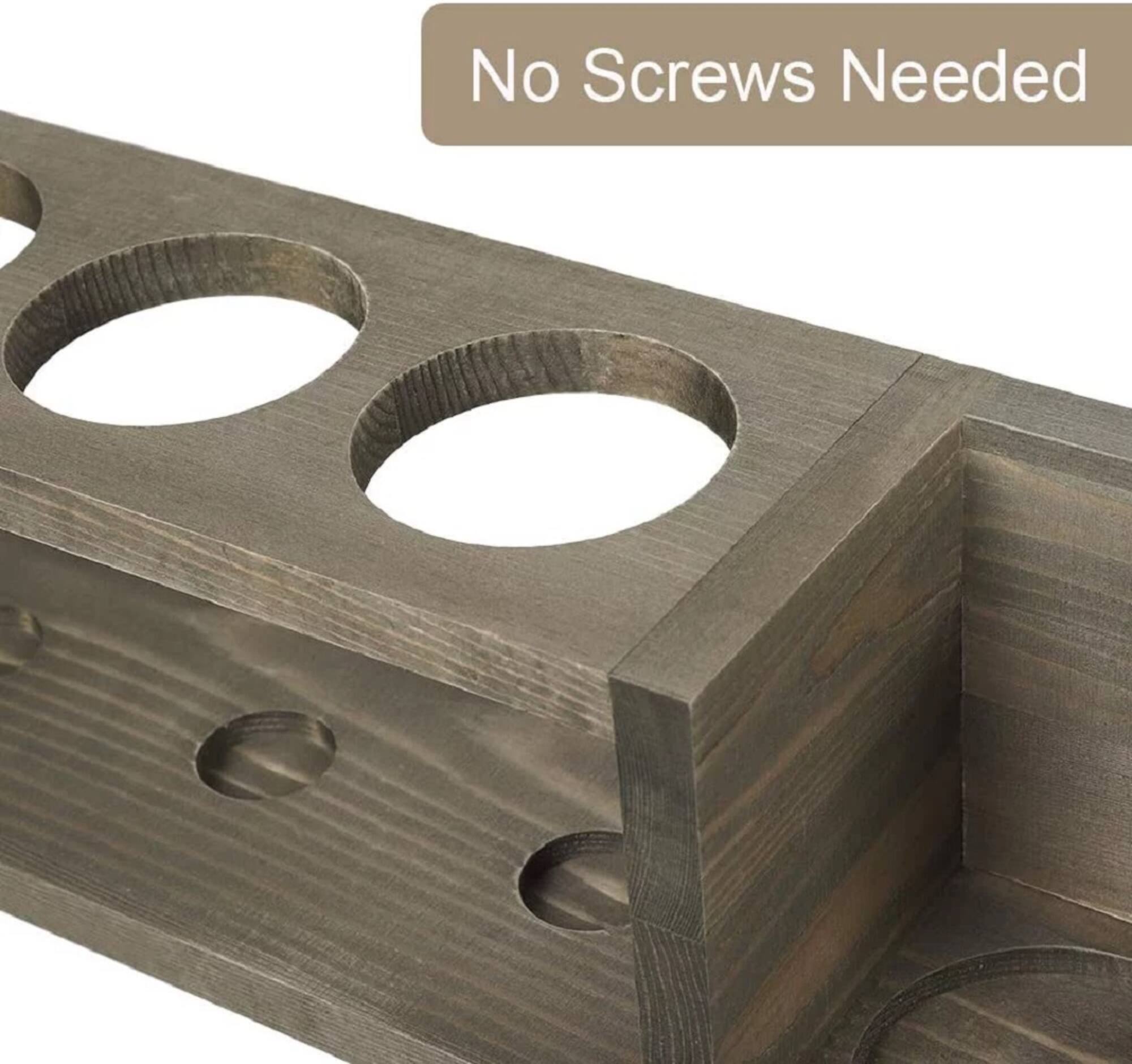 Olive Green Countertop Wine Rack
